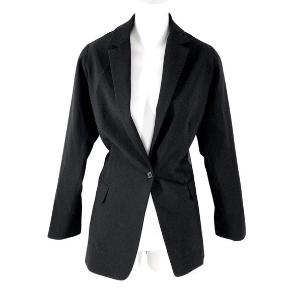 Elie Tahari Black Wool Stretch Blazer Jacket 10 - Picture 1 of 10